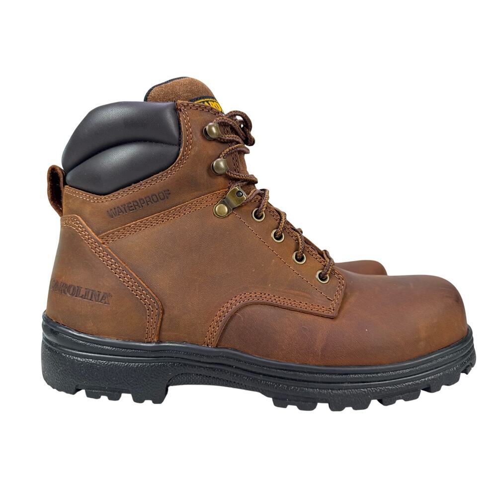 Carolina Engineer Work Boots Steel Toe Mens 11 D Waterproof Brown Leather